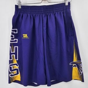 Eagles Basketball Shorts Purple Gold Size Large
